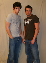 Sexy homosexuals Drake and Blake strip their clothes and pose naked by Nextdoor Buddies