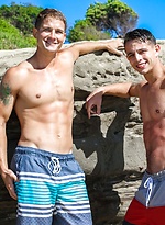 Horny gay friends Brandon Anderson and Kyle Wyncrest bang hard on a couch by Nextdoor Buddies With Brandon Anderson