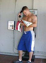 Muscular gay studs Tommy D & Hoyce flaunting their mighty chests outdoors by Nextdoor Buddies With Tommy D
