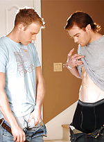Horny gays James Jamesson and David Stone show their dicks and pose by Nextdoor Buddies With James Jamesson