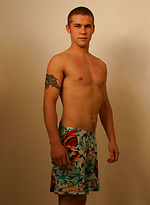Blonde stud Jack posing butt naked with his huge dick in his hands by Nextdoor Buddies