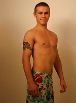 Blonde stud Jack posing butt naked with his huge dick in his hands by Nextdoor Buddies