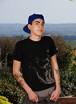 Sweet twink skater boy with sexy blue eyes Rad Mathews shows his dick and ass by Next Door Twink With Rad Mathews