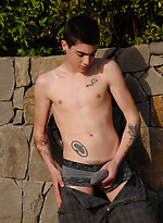 Sweet twink skater boy with sexy blue eyes Rad Mathews shows his dick and ass by Next Door Twink With Rad Mathews