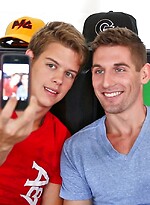 Cute gays Brad Rockwell and Alex Jordan ride each other's knob on a bed by Next Door Twink With Brad Rockwell,Alex Jordan