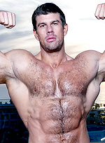 Sunset. Zeb Atlas shows his perfect muscle body. by Zeb Atlas With Zeb Atlas