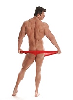 Red Underwear Pose. Zeb Atlas. by Zeb Atlas With Zeb Atlas