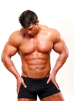 Buzz West shows his muscular body by Zeb Atlas With Zeb Atlas