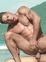 Latin Stallion Rides a Cock at the Beach by Finest Latin Men
