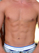 Confident Muscular Blond Stripper Marcus Shows Off by English Lads