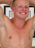 Confident Muscular Blond Stripper Marcus Shows Off by English Lads