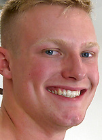 Confident Muscular Blond Stripper Marcus Shows Off by English Lads