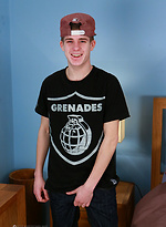 Young & Slim Straight Footballer George Shows off by English Lads