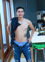 Tall & Lean Young Straight Pup Charlie Shows off His Big Uncut Cock & Winking Hole! by English Lads