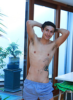 Tall & Lean Young Straight Pup Charlie Shows off His Big Uncut Cock & Winking Hole! by English Lads