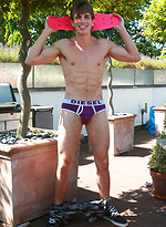 Lean & Ultra Ripped Straight Boarder Troy Shows off his Uncut Rocket Cock! by English Lads