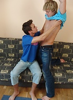 College boys Erik and Joey fucking on the sofa. by BF Collection