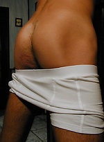 Tattooed stud Mario Flo busting his nut. by BF Collection