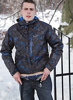Lucas Kane comes in from snow to finish masturbating. by BF Collection