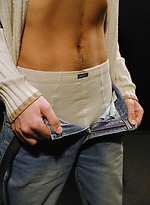 Fit boy Jarrod Pan stroking his smaller cock. by BF Collection