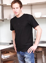 Karel Mokowski strokes big cock in the kitchen. by BF Collection