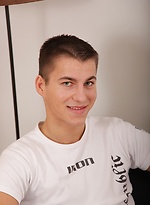 Fresh faced Jack busts a nut onto his hard stomach. by BF Collection