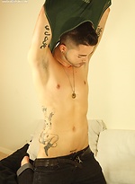 Sexy tattooed guy Turk Melrose jerking off. by BF Collection