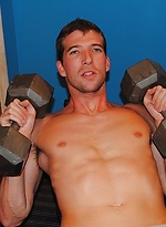 Fit guy Kelly O'Connell jerks off after his workout. by BF Collection