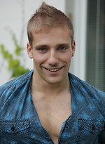 Michael Roller masturbating outdoors in the lounger. by BF Collection