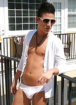 Latin boy Rio Rojo masturbates in the pool. by BF Collection