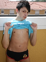 Latin twink Diego Starr exposes smooth bare ass. by BF Collection