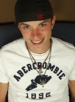 Cute college boy Danny Bowman jerking off on sofa. by BF Collection