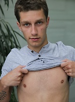 David Newsome stroking his cock outdoors. by BF Collection