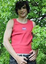 Ripped college boy Joseph masturbating outdoors. by BF Collection