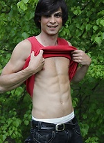 Ripped college boy Joseph masturbating outdoors. by BF Collection