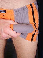 College boy Marc exposes his hairy ass before masturbating. by BF Collection