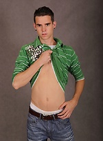 Cute boy Ricky West pulls out his beautiful uncut cock. by BF Collection