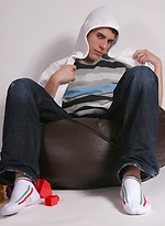 Cute twink Daniel masturbates on a bean bag chair. by BF Collection