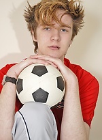 Smooth twink Ewan jerks off on his soccer ball. by BF Collection