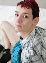 Skinny twink Kyle tugs on his uncut cock. by BF Collection