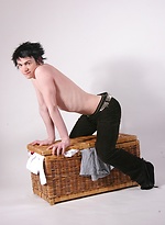Cute twink Orlando masturbates on the picnic basket. by BF Collection