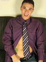 Sexy boy Christopher jerks off while wearing a tie. by BF Collection