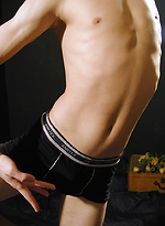 Skinny dancer Mason shows off his flexibility while naked. by BF Collection