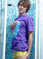 Fit twink Jerome toys his ass in the shower. by BF Collection