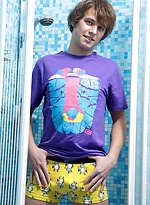 Fit twink Jerome toys his ass in the shower. by BF Collection