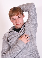 Timmy jerks off his hard cock on a wooden stool. by BF Collection