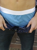 Well hung Dave Back masturbating out in the sunshine. by BF Collection