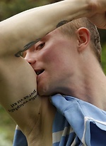 Tommy Trance heads outdoors to bust a big nut. by BF Collection