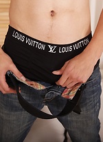 Lawrence blows his hot load all over his hard stomach. by BF Collection