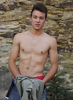 Gorgeous Joey Sosoh busts his nut outdoors. by BF Collection